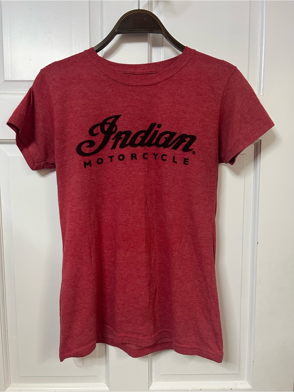 Indian Motorcycle Women's Short Sleeve Crew Neck Tee - Red